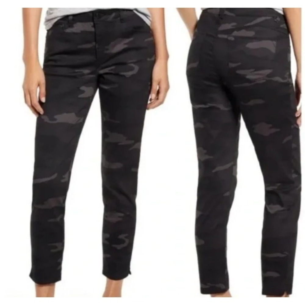 Wit & Wisdom AB Solution High Rise ankle skimmer camo Pants Women size 0p